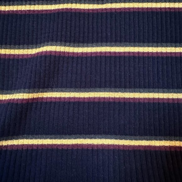 Zara ribbed striped t shirt mini dress in black red green and yellow size small - Picture 10 of 10